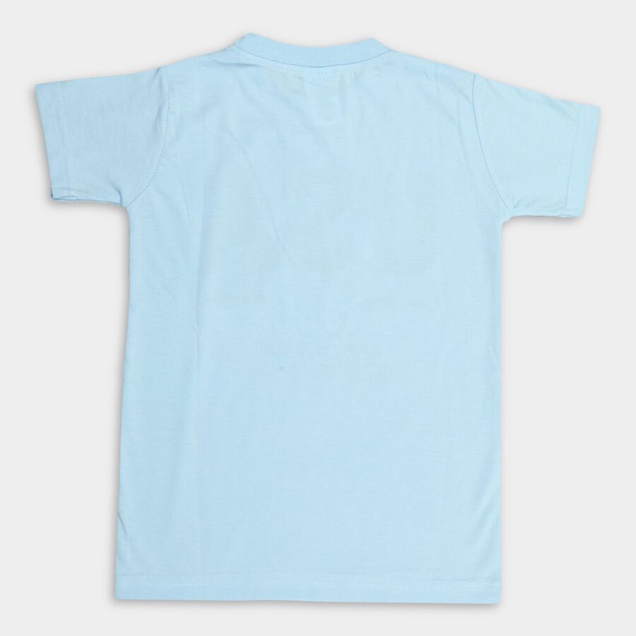 Boys' Half Sleeves T-Shirt, हल्का नीला, large image number null