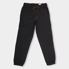 Boys' 100% Cotton Trousers , काला, small