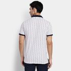 Men's 100% Cotton Collared Half Sleeves T-Shirt, White, small image number null