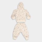 Infants Muted Cream Hoodie Casual Style Jump Suit, ऑफ व्हाइट, small image number null