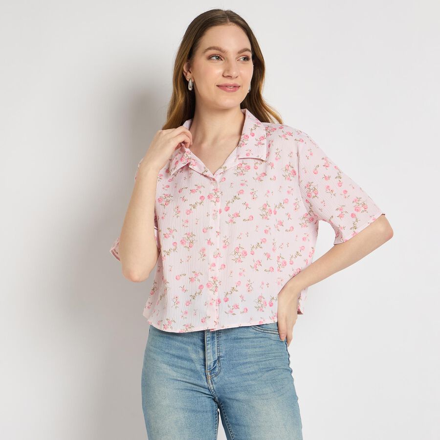 Ladies' Shirt , Pink, large