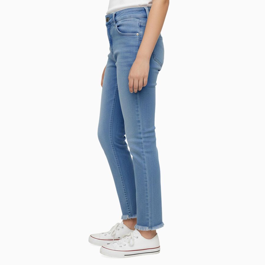 Girls' Jeans, हल्का नीला, large image number null