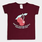 Girls' T-Shirt, Wine, small image number null
