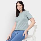 Ladies' Round Neck T-Shirt, Light Green, small