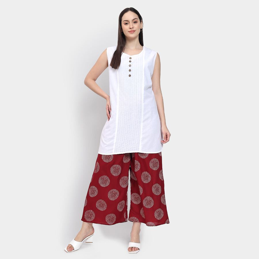 Ladies' Palazzos , मरून, large image number null