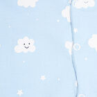 Infants Cotton Printed Bodysuit, Light Blue, small image number null