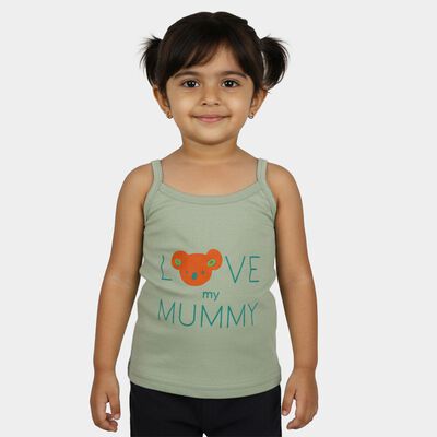 Infants' Mint Green Cotton Scoop Neck Minimalist Vest