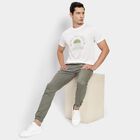Men's Round Neck Half Sleeves T-Shirt, White, small image number null