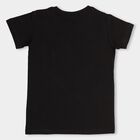 Boys' 100% Cotton Half Sleeves T-Shirt, Black, small