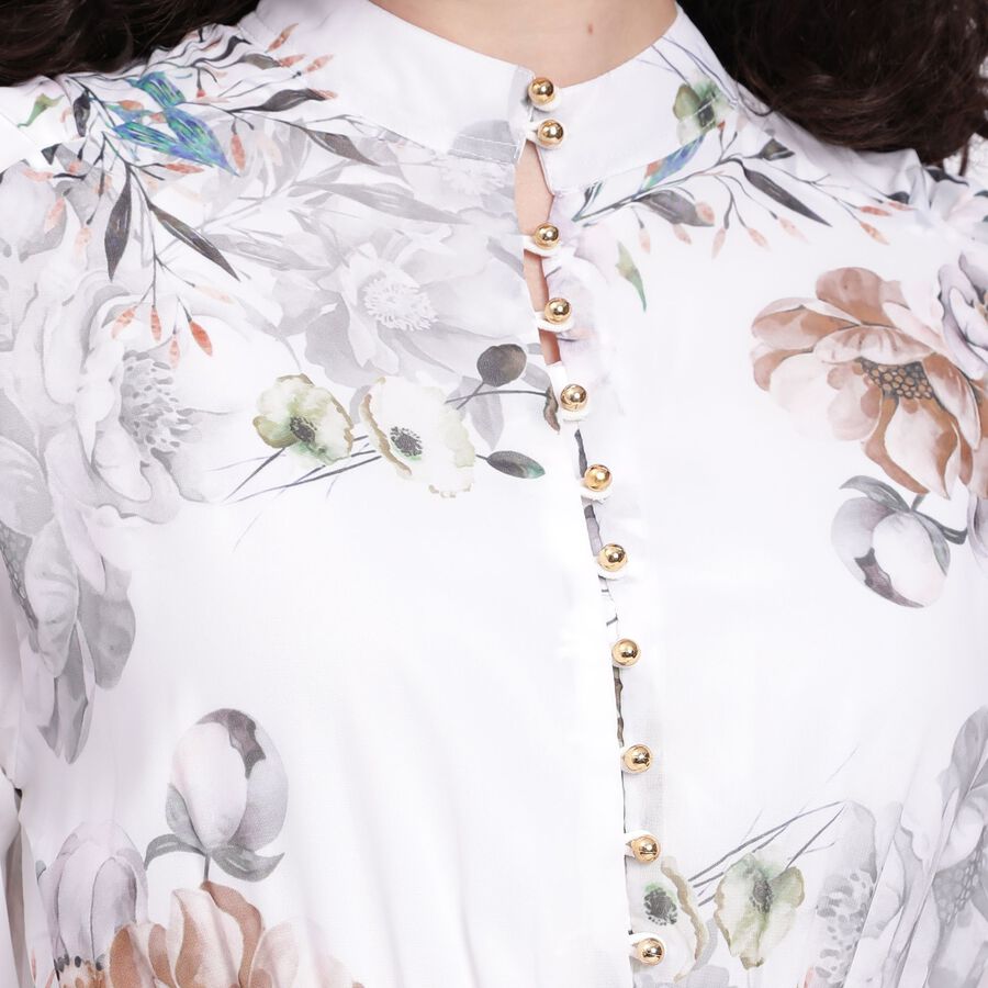 Ladies' Dress , ऑफ व्हाइट, large image number null