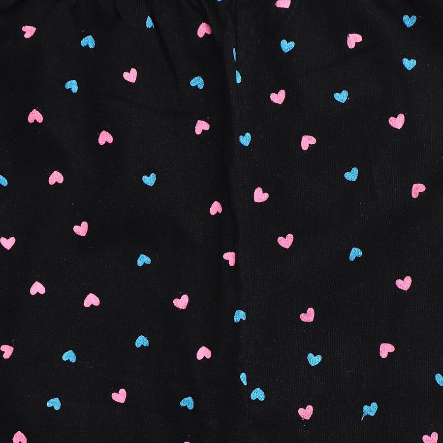 Girls' Pyjama, काला, large