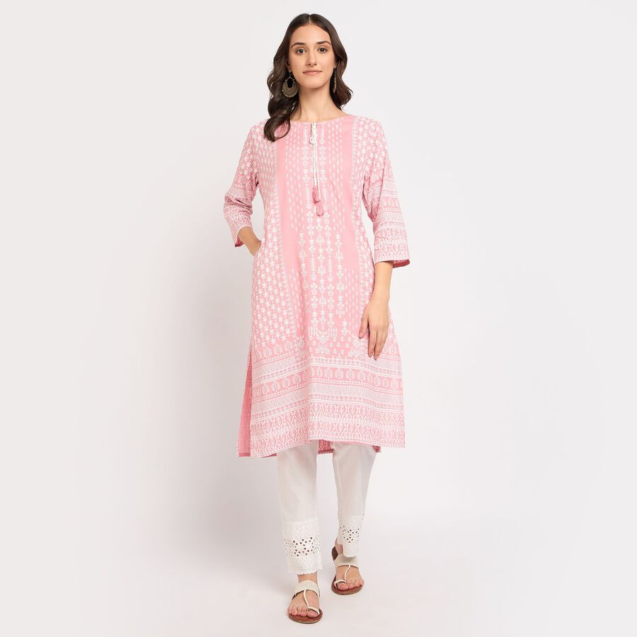 Ladies' Kurta, गुलाबी, large image number null