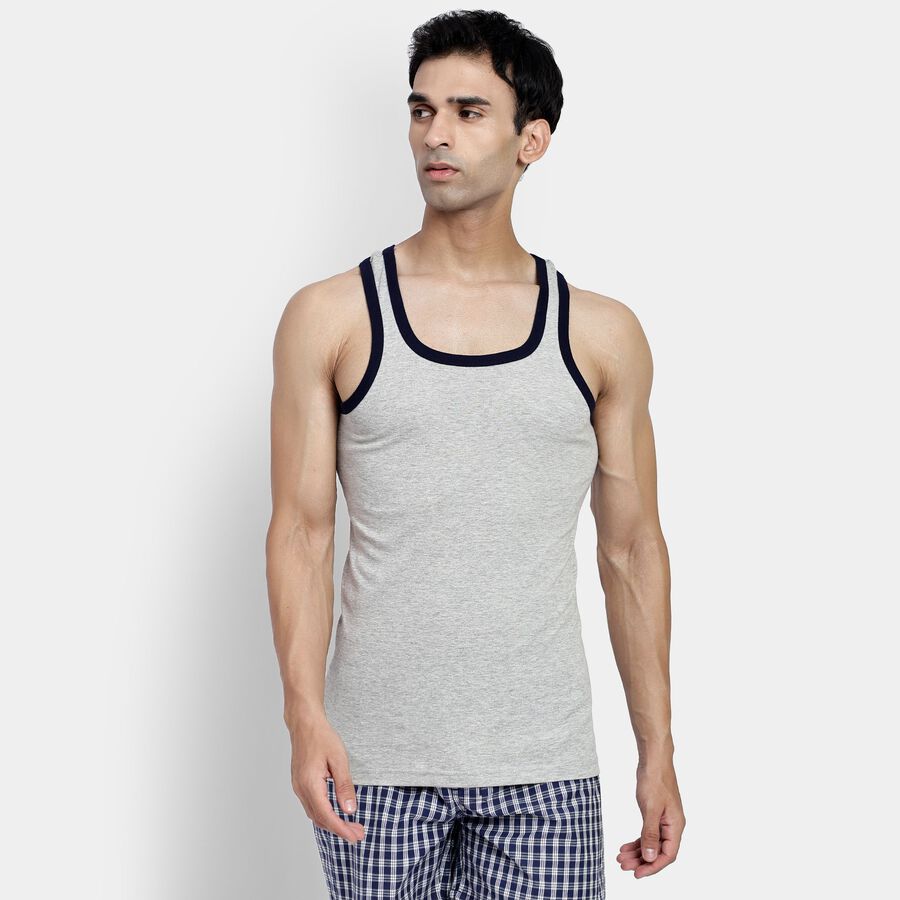 Men's Gym T-Shirt, Melange Light Grey, large image number null