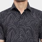 Cotton Printed Casual Shirt, Black, small image number null