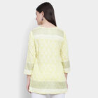 3/4th Sleeves Straight Kurti, पीला, small image number null
