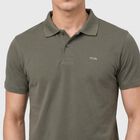 Men's Green Polo Neck Polo T-Shirt, Light Green, small