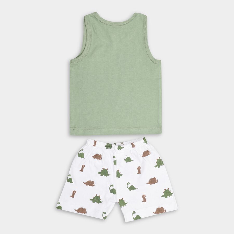 Infant Boys' 100% Cotton Baba Suit , ओलिव, large