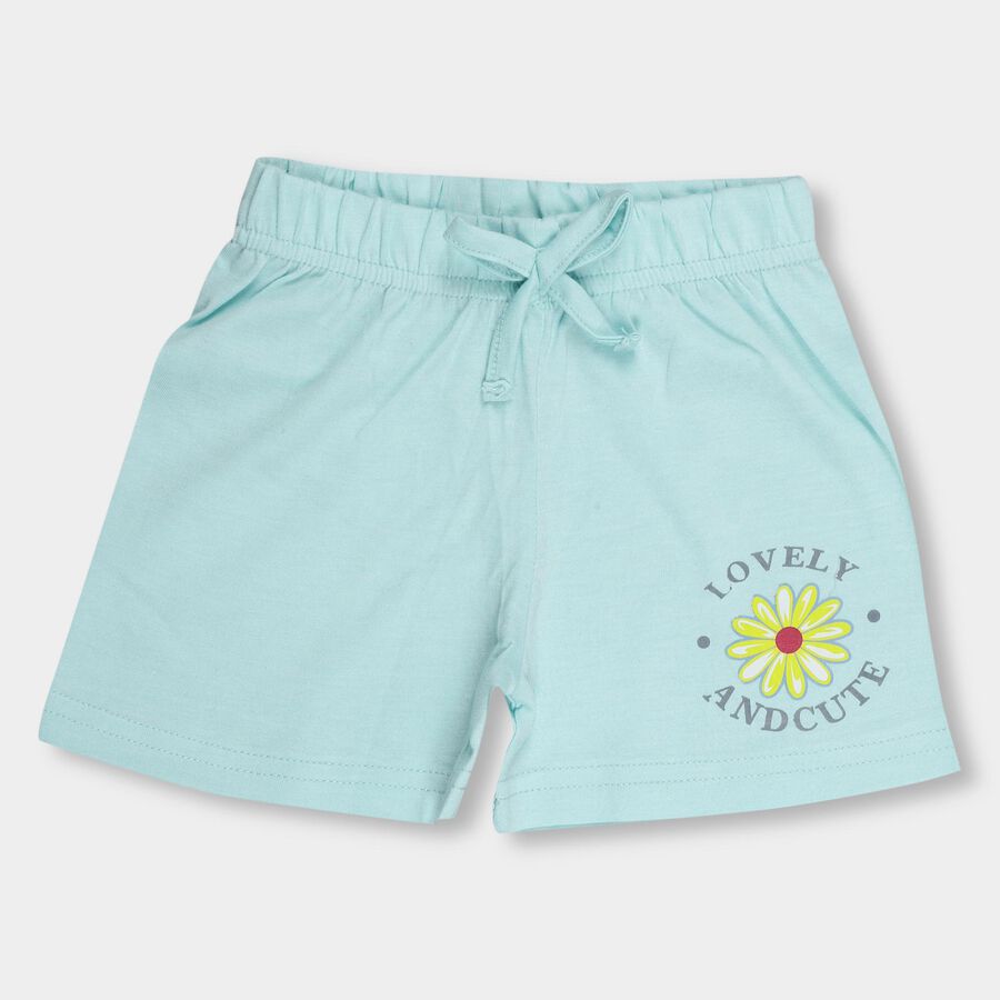 Girls' Pull Ups Shorts, एक्वा, large image number null