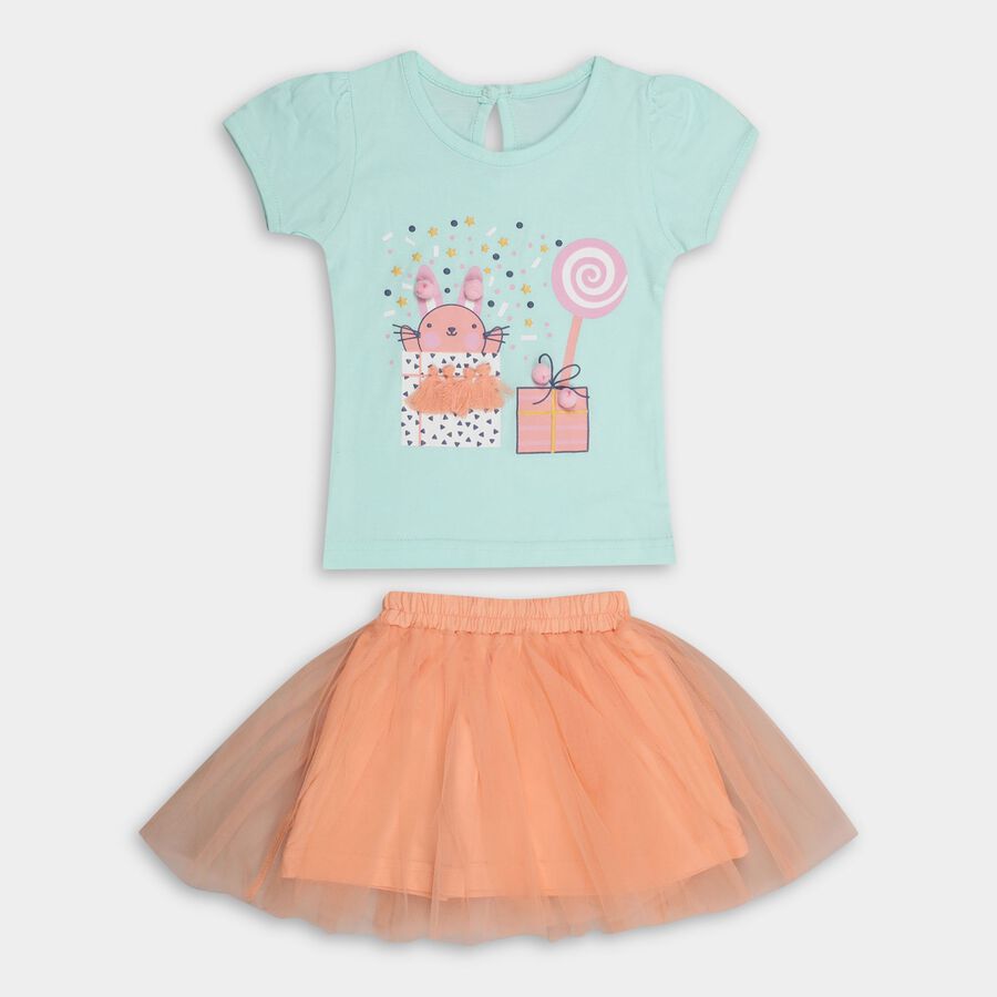 Infants' Top Skirt , हल्का हरा, large image number null