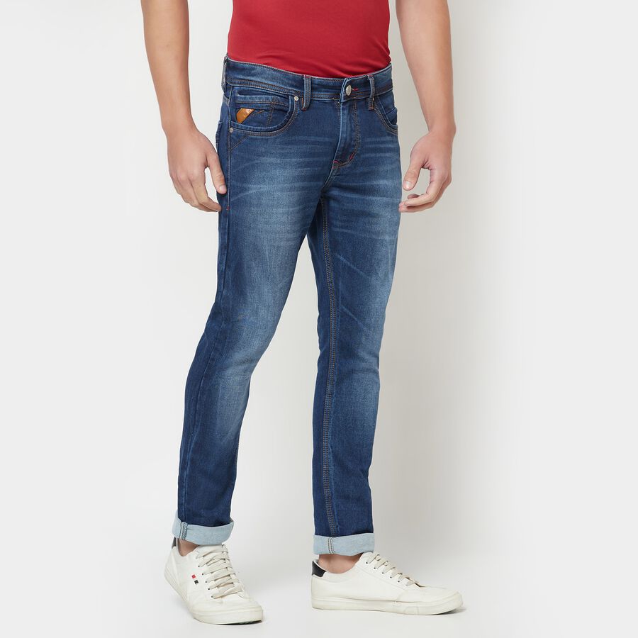 5 Pocket Skinny Fit Jeans, Light Blue, large image number null