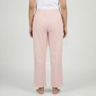 Women's Pink Relaxed Fit Elastic Waist Pyjama, गुलाबी, small