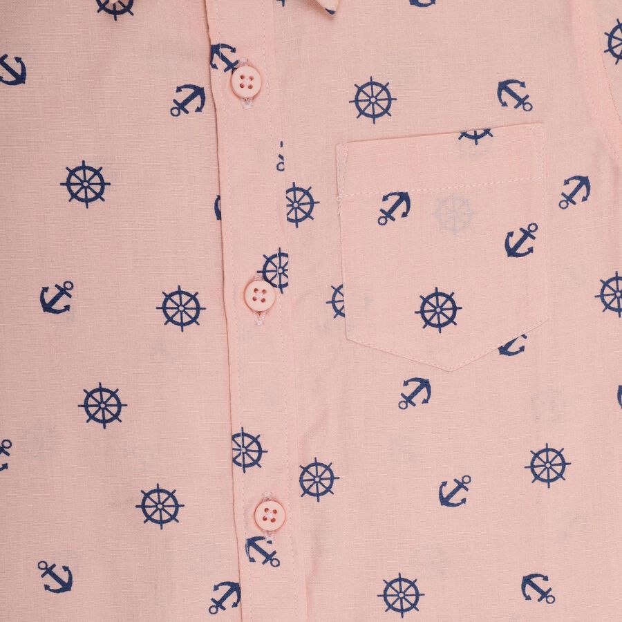 Boys' 100% Cotton Casual Shirt , गुलाबी, large image number null