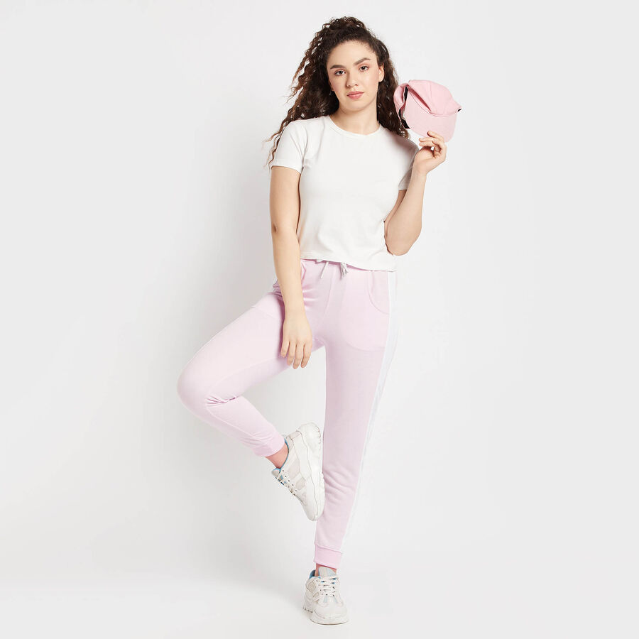 Cut & Sew Joggers, हल्का गुलाबी, large image number null