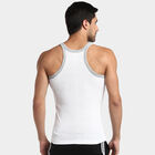 Racer Back Sleeveless Gym T-Shirt, White, small image number null