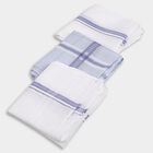 Men's White and Light Blue Handkerchief Classic Hanky, हल्का नीला, small image number null