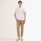 Men's White Cotton Half Sleeve Spread Collar Casual Shirt, White, small image number null