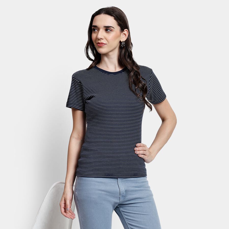 Ladies' Top, Navy Blue, large image number null