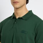 Men's Collared Half Sleeves T-Shirt, Dark Green, small image number null