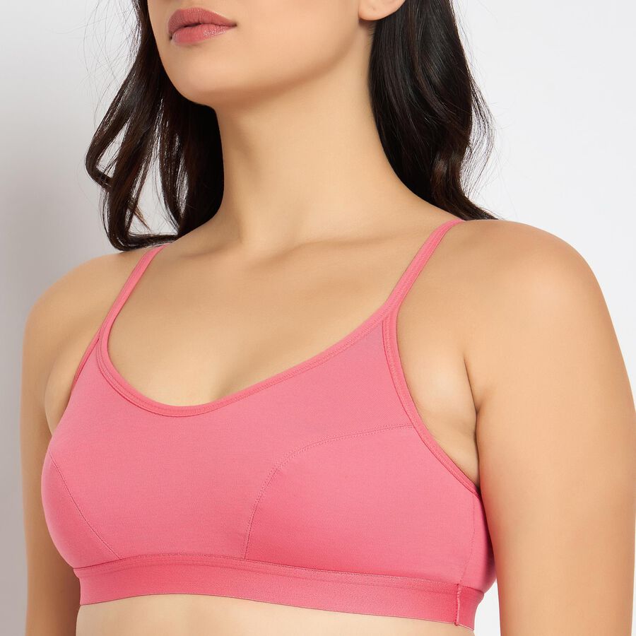 Ladies' Bra , गुलाबी, large image number null