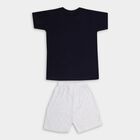 Boys' 100% Cotton Knit Baba Suit , Navy Blue, small image number null