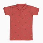 Boys' Half Sleeves T-Shirt, Pink, small image number null