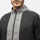 Men's Dark Grey and Black High Neck Athleisure Jacket, Dark Grey, small image number null