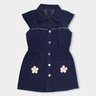Girls' Frock , गहरा नीला, small image number null