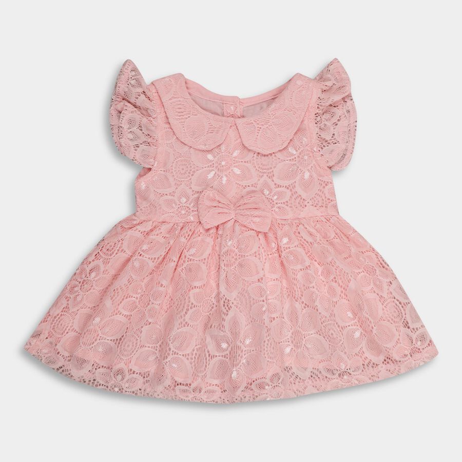 Infant Girls' Frock , Light Pink, large image number null