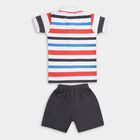 Boy's Cotton Knit Baba Suit, White, small image number null