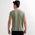 Men's Round Neck Half Sleeves T-Shirt, Dark Green, small image number null