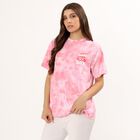 Ladies' 100% Cotton Round Neck T-Shirt , Pink, small image number null