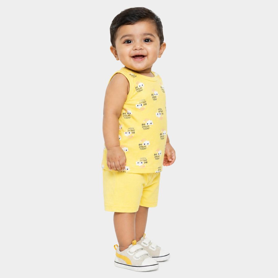 Infants' Short Set, Yellow, large