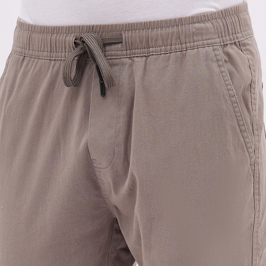 Men's Grey Slim Fit Jogger Trousers, Light Grey, large image number null