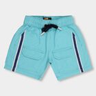 Boys' 100% Cotton Bermudas , मध्यम नीला, small image number null