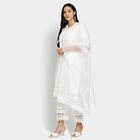 Ladies' 100% Cotton Ethnic Set, Off White, small image number null