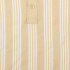 Boys Beige Polo Neck Striped Polo T-Shirt, Beige, small