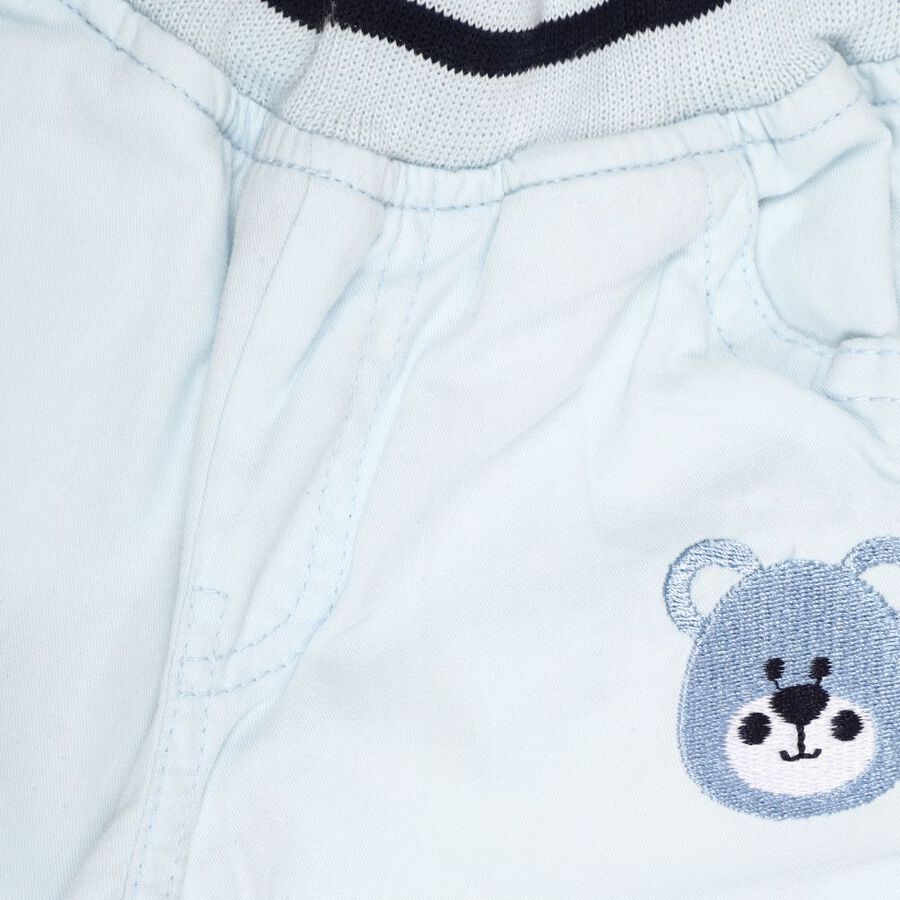 Infants' 100% Cotton Trousers, Light Blue, large image number null