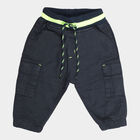 Infants Cotton Solid Trousers, Navy Blue, small image number null