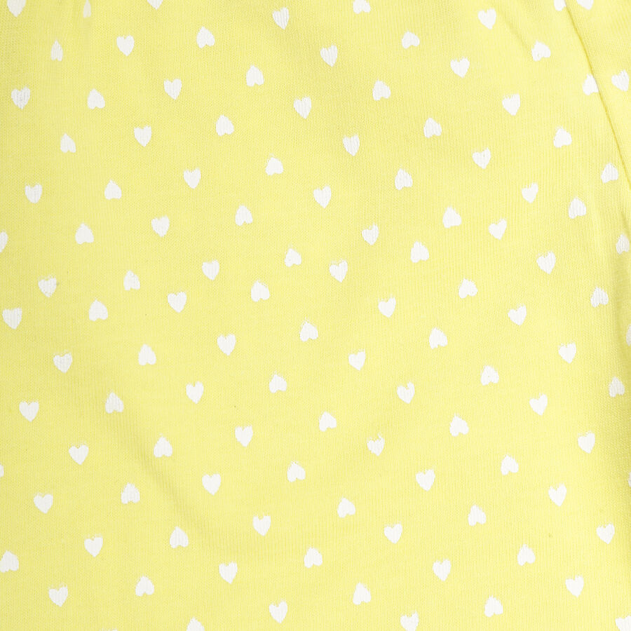 Infants Cotton Capri Set, Yellow, large image number null