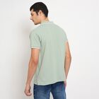 Men's Collared Half Sleeves T-Shirt , एक्वा, small image number null